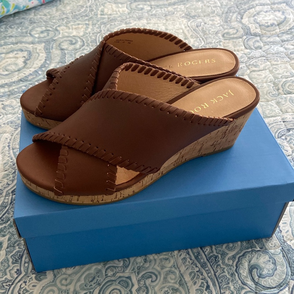 Jack Rogers Sloane Midwedge in Mocha